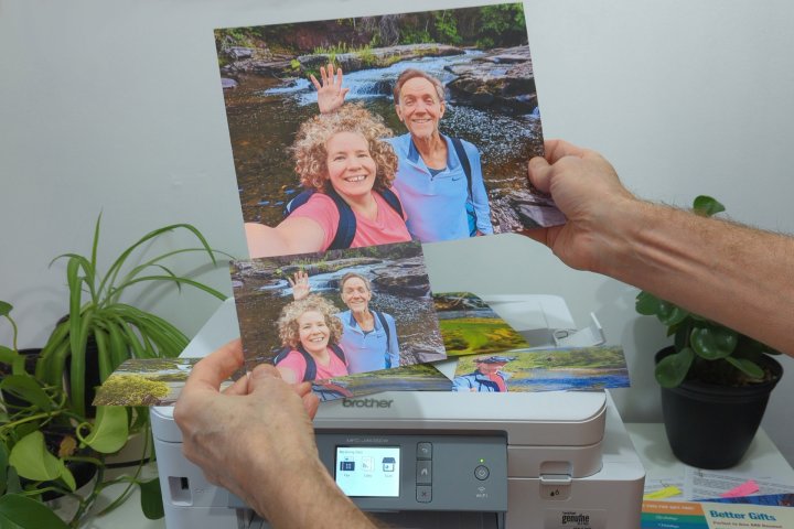 Brother's MFC-J4535DW prints on plain paper with better quality than on glossy photo paper.