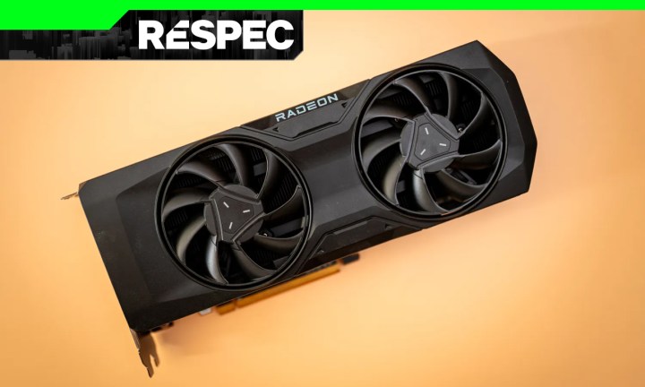 The RX 7800 XT graphics card with the ReSpec logo.
