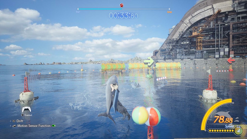 Dolphin Racing minigame