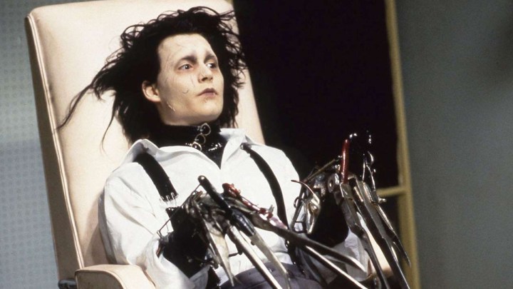 Johnny Depp as Edward Scissorhands.