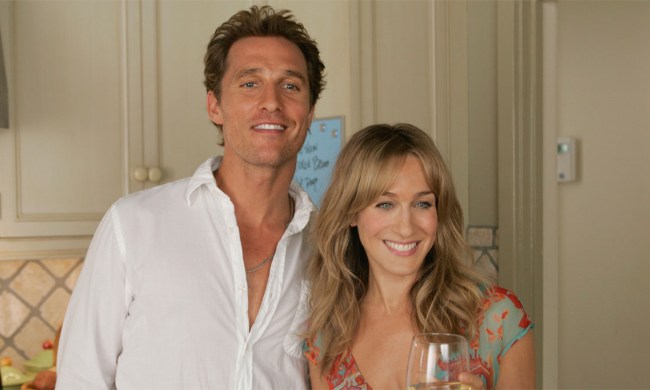 Matthew McConaughey and Sarah Jessica Parker in Failure To Launch.