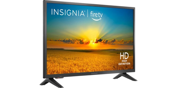 Insignia 32-inch F20 HD TV on a white background.