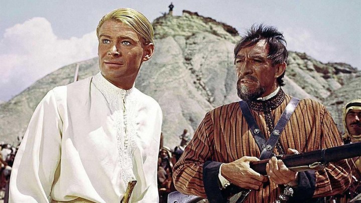 Peter O'Toole and Alec Guinness in Lawrence of Arabia.