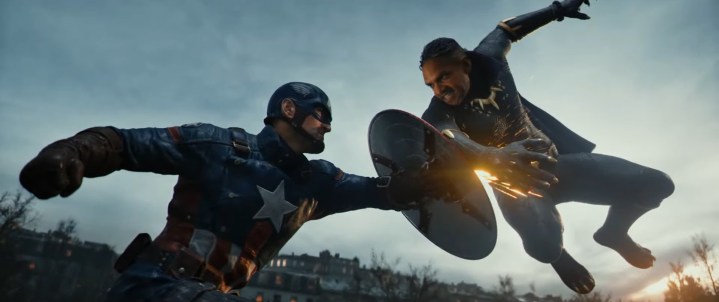 Captain America and Black Panther clash in Marvel 1943: Rise of Hydra footage.