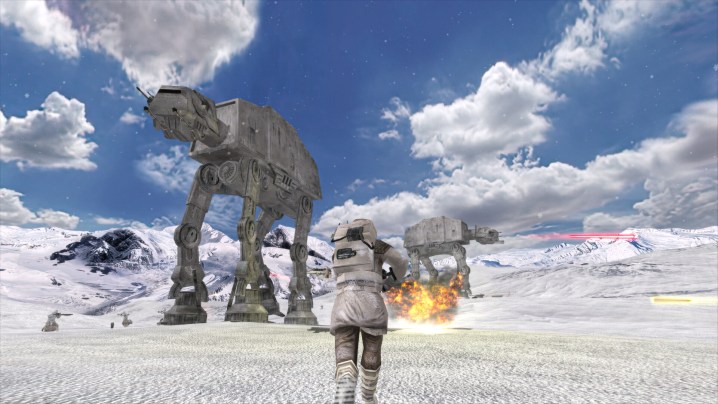Hoth battle in Star Wars: Battlefront Classic Collection