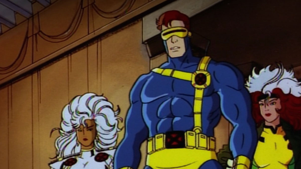 Storm, Cyclops, and Rogue in X-Men: The Animated Series.
