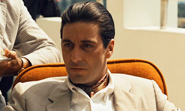 Al Pacino as Michael Corleone looking serious in "The Godfather Part II."