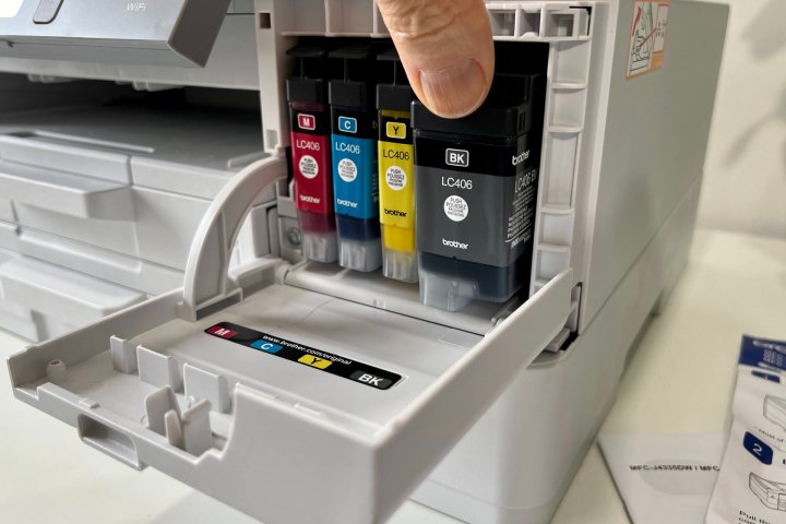 The MFC-J4535DW includes very large ink cartridges.
