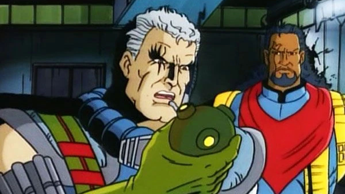 Cable and Bishop in X-Men: The Animated Series.