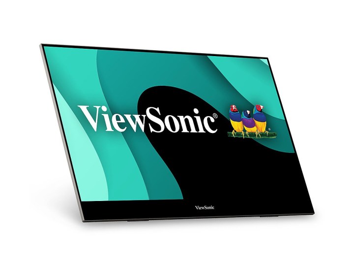 ViewSonic 15.6-ইঞ্চি VX1655 4K OLED মনিটর একটি সাদা পটভূমিতে।