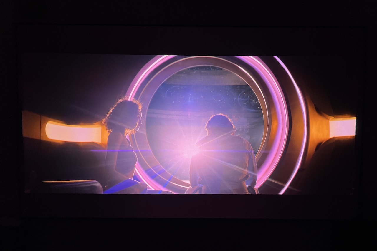A scene from Apple TV Plus' Foundation, showcasing the BenQ V5000i projector's Cinema mode.