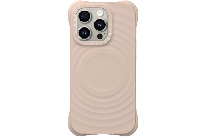 Casetify 燕麦色 iPhone 15 Pro 波纹保护壳