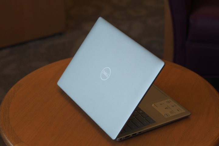 Dell Inspiron 14 Plus 2024 rear view showing lid and logo.