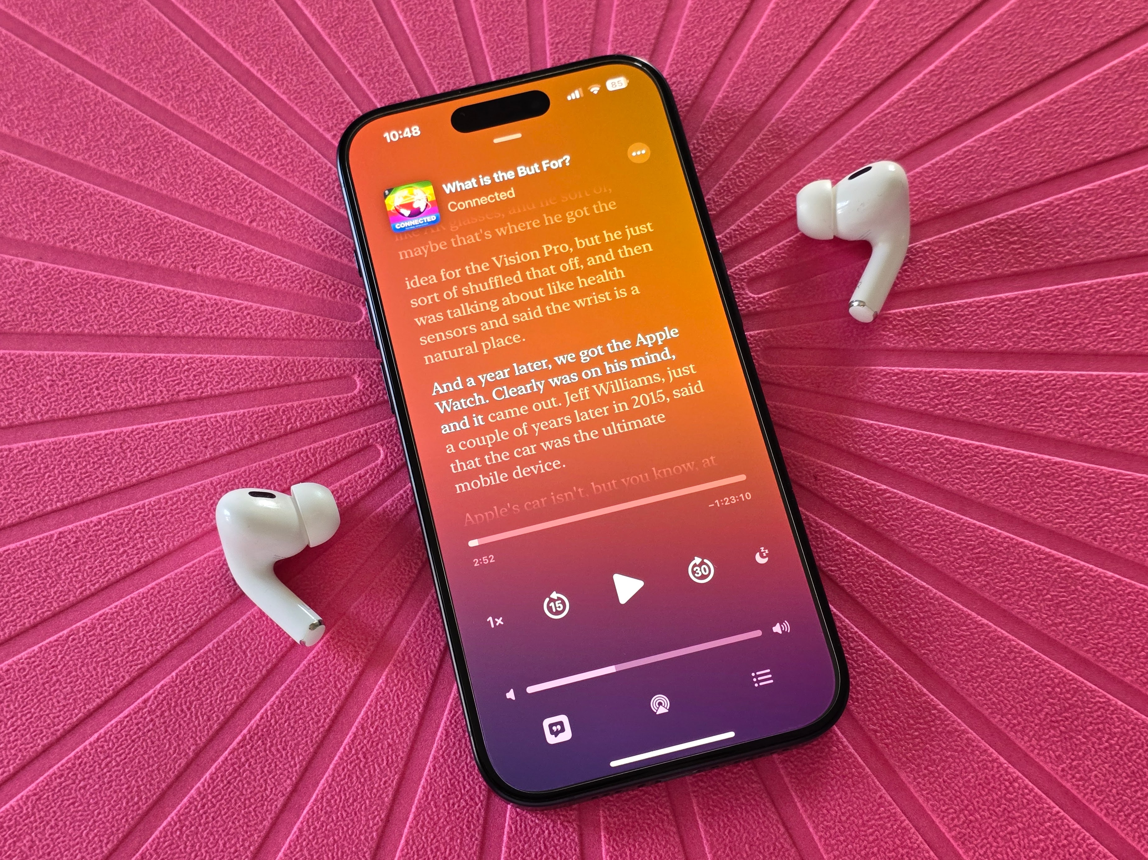 How to find and use transcripts in Apple Podcasts