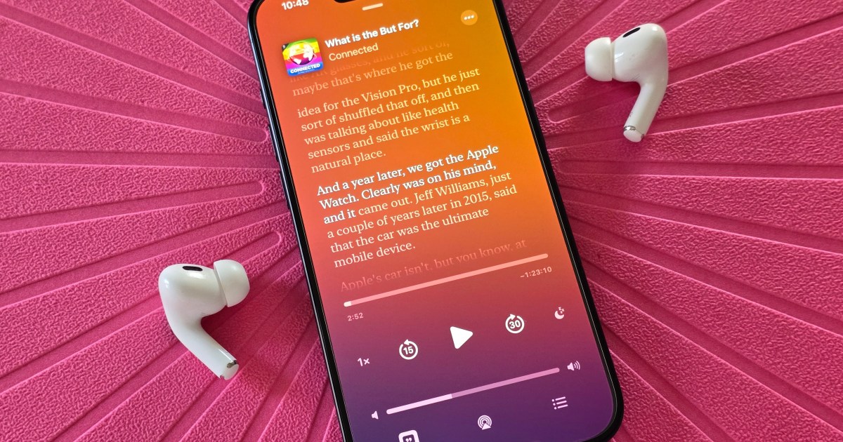 Cómo buscar y utilizar transcripciones en Apple Podcasts
