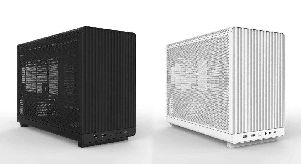 The Lian Li Dan Case A3 in black and white color options.