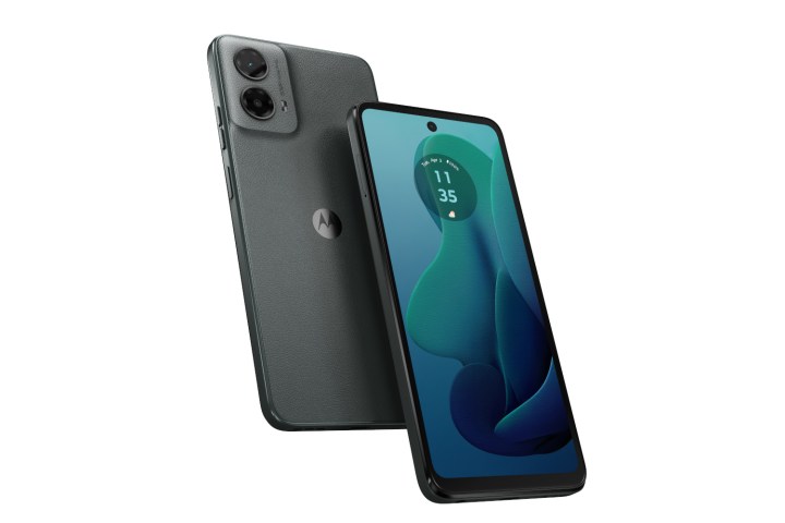 Two Moto G 5G 2024 units side-by-side on a blank background.