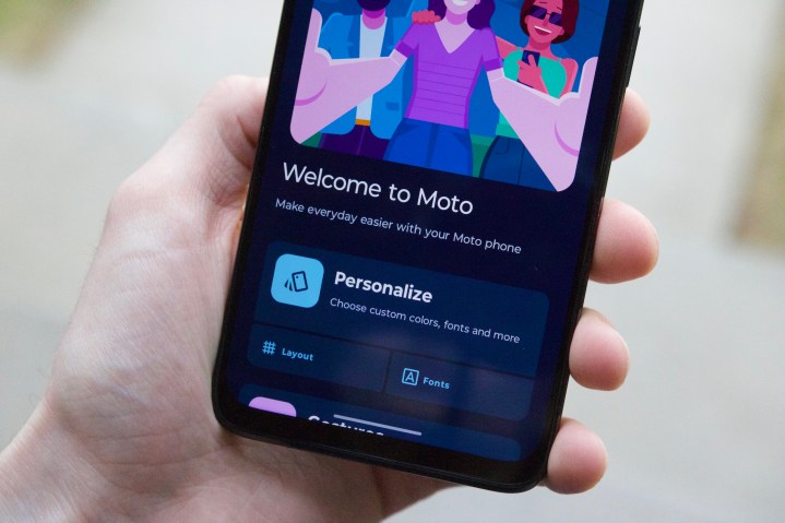 The Moto app on the Moto G Power 5G (2024).