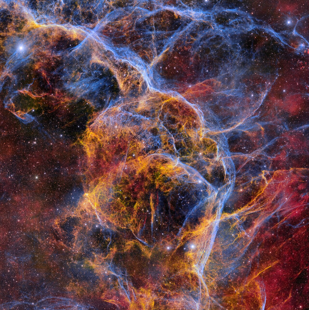 See the stunning Vela supernova remnant in exquisite detail in expansive image