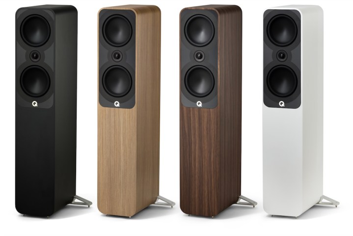 The Q Acoustics 5050 floorstanding speakers in all finishes.