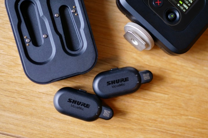 The Shure MoveMic microphones.