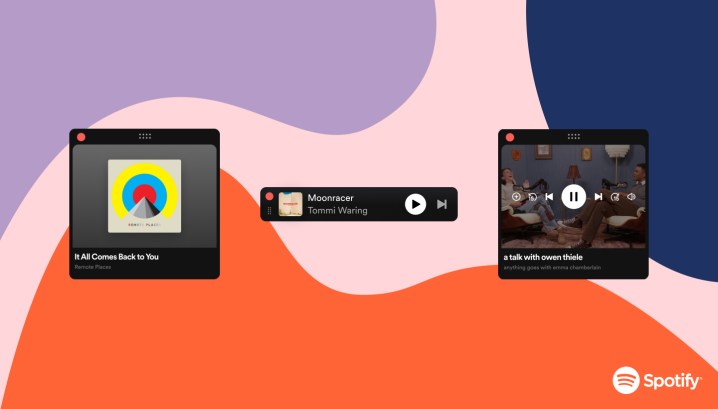The Spotify Desktop Miniplayer.