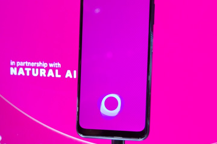 The T Phone running Brain.ai software at MWC 2024.