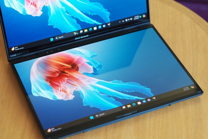 The two screens of the Zenbook Duo.