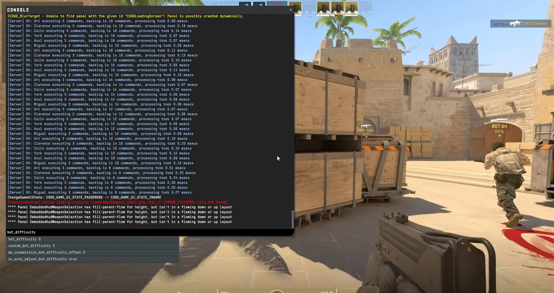 How to change bot difficulty in Counter-Strike 2