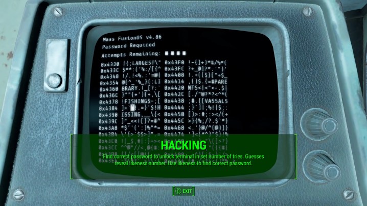 A hacking tutorial in Fallout 4.