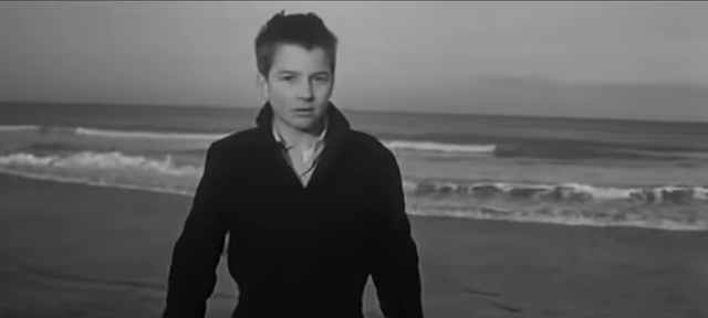 Antoine on the beach in "The 400 Blows."