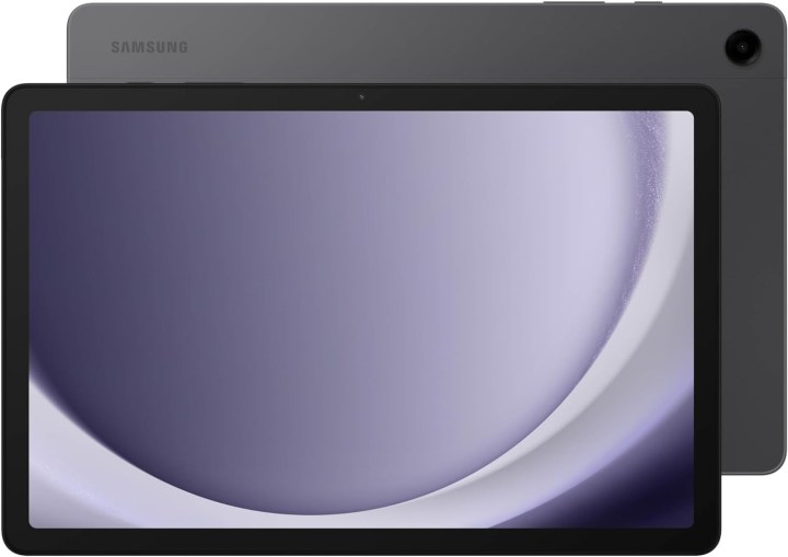 Samsung Galaxy Tab A9+ sobre fondo blanco.