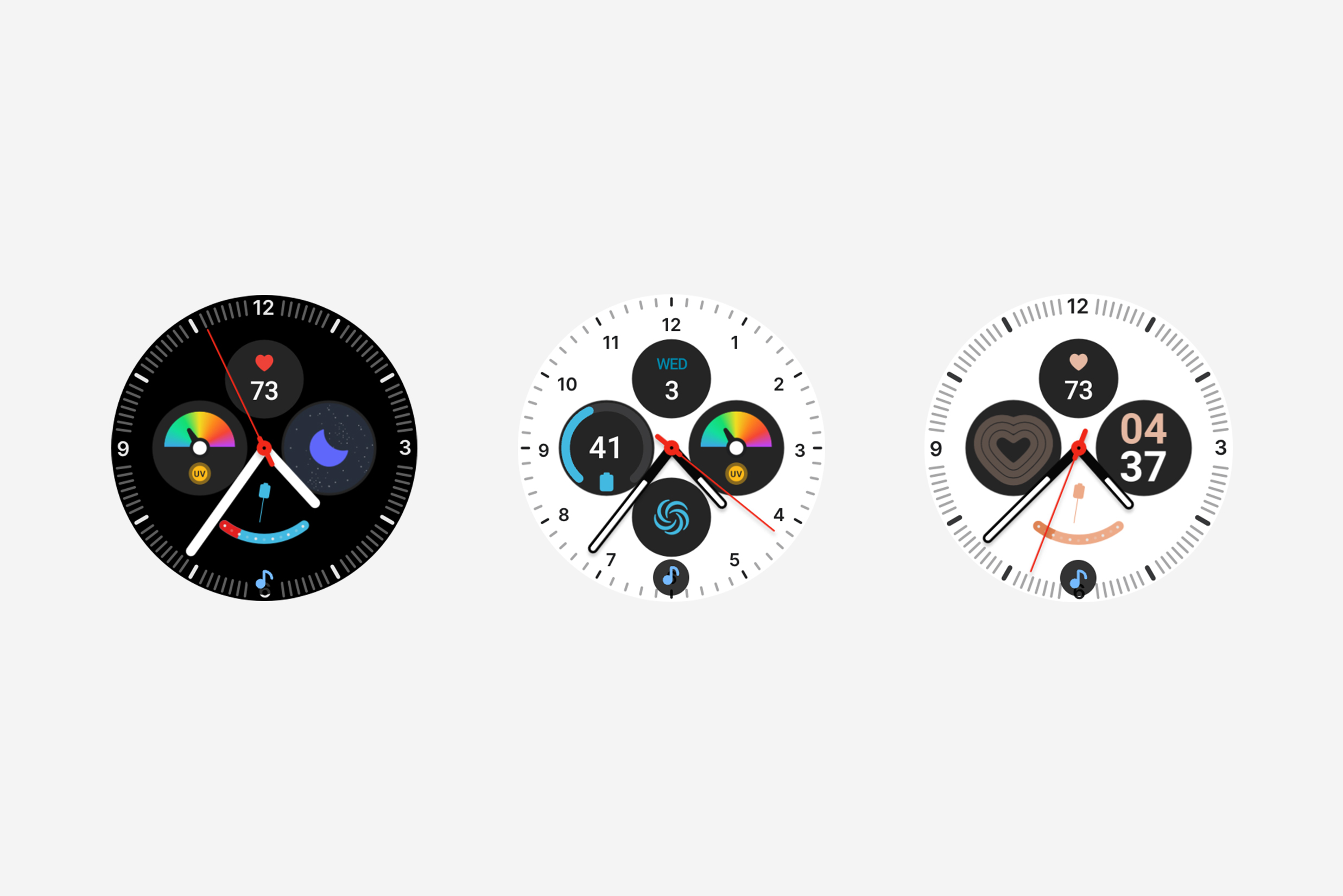 Analog Dashboard watch face for Samsung Galaxy Watch.