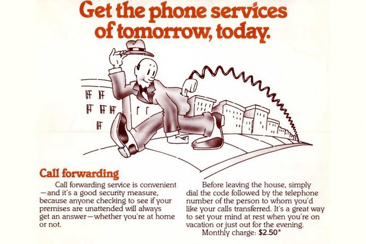 Bell ad for call forwarding in 1967.