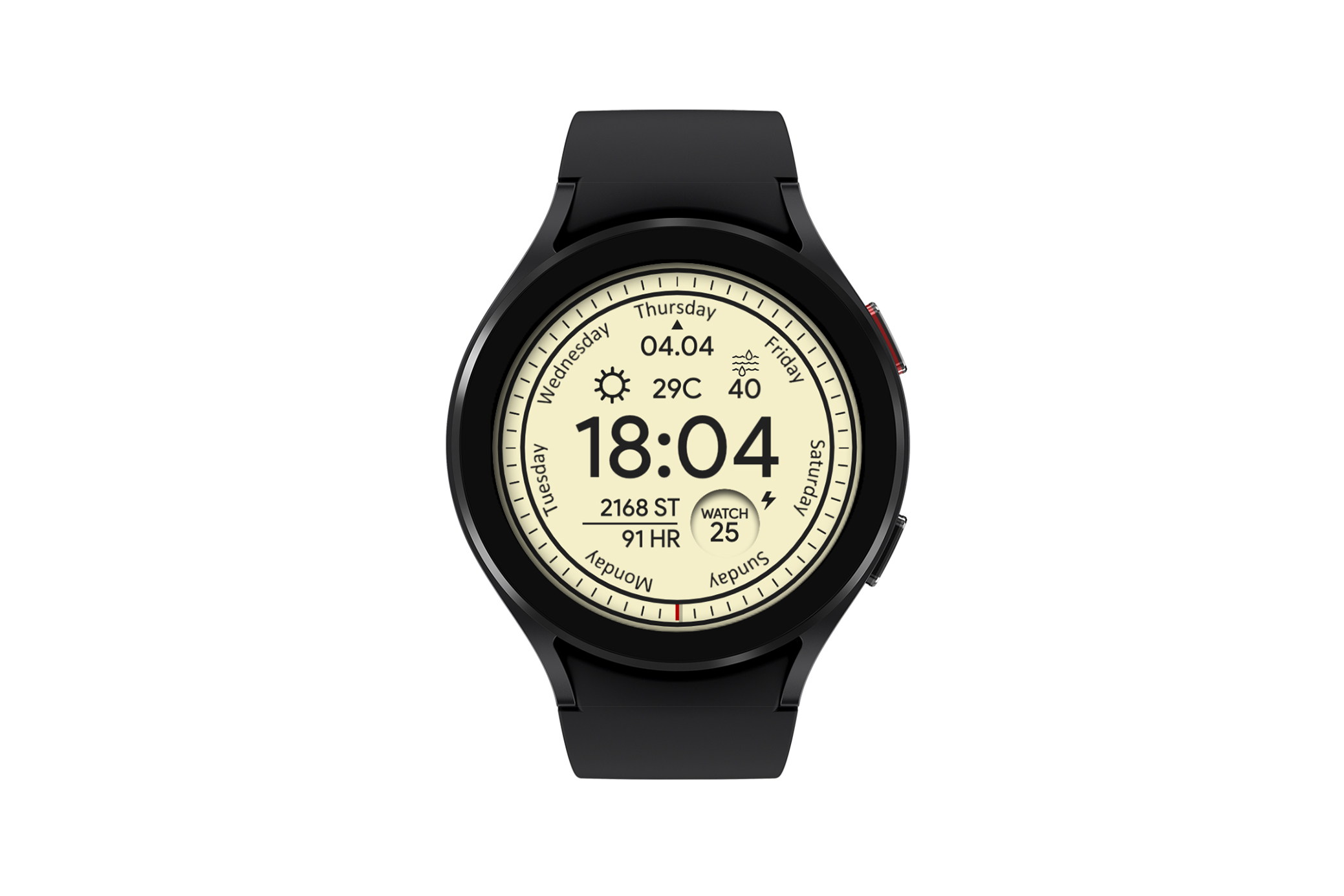 CLV-Dak Facer Wear OS watch face for Samsung Galaxy Watch.