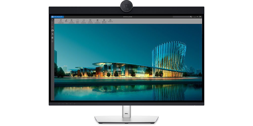 The Dell 32-inch UltraSharp 6K monitor on a white background.