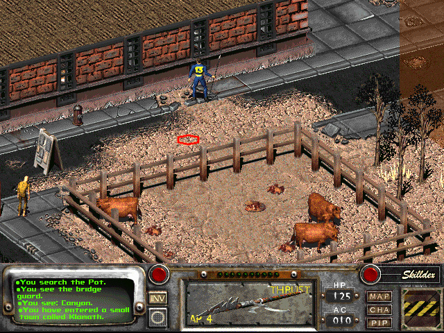 Gameplay from Fallout 2.