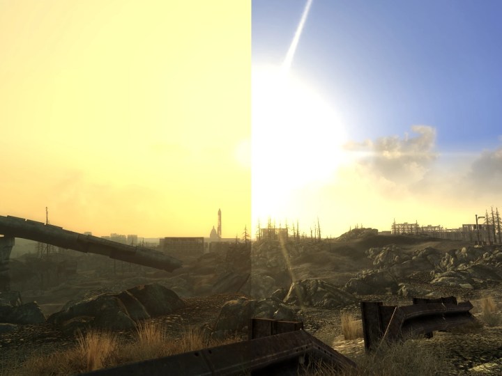 A sunrise in Fallout 3.