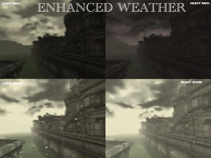 A weather comparison in Fallout 3.