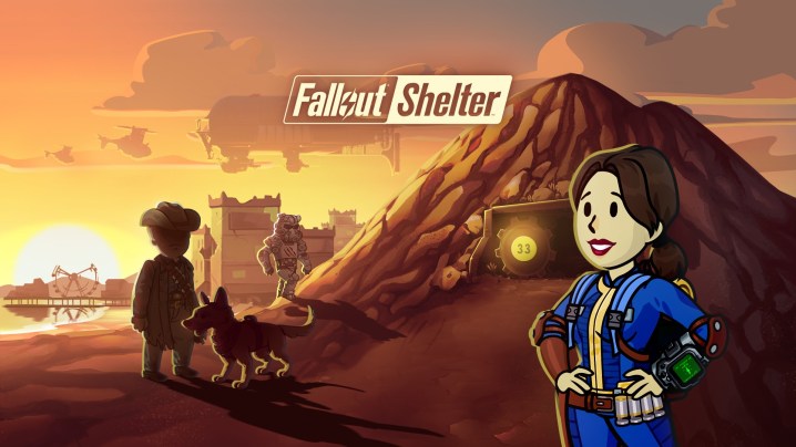 Arte clave del crossover de la serie de televisión Fallout Shelter.