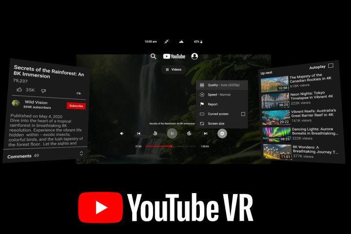 Google posted an example of an 8K video as it appears in YouTube VR.