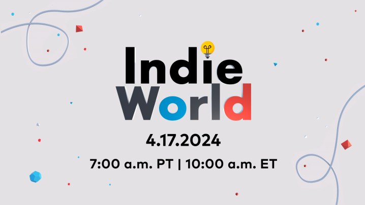 Arte clave para la presentación de Indie World de abril de 2024.