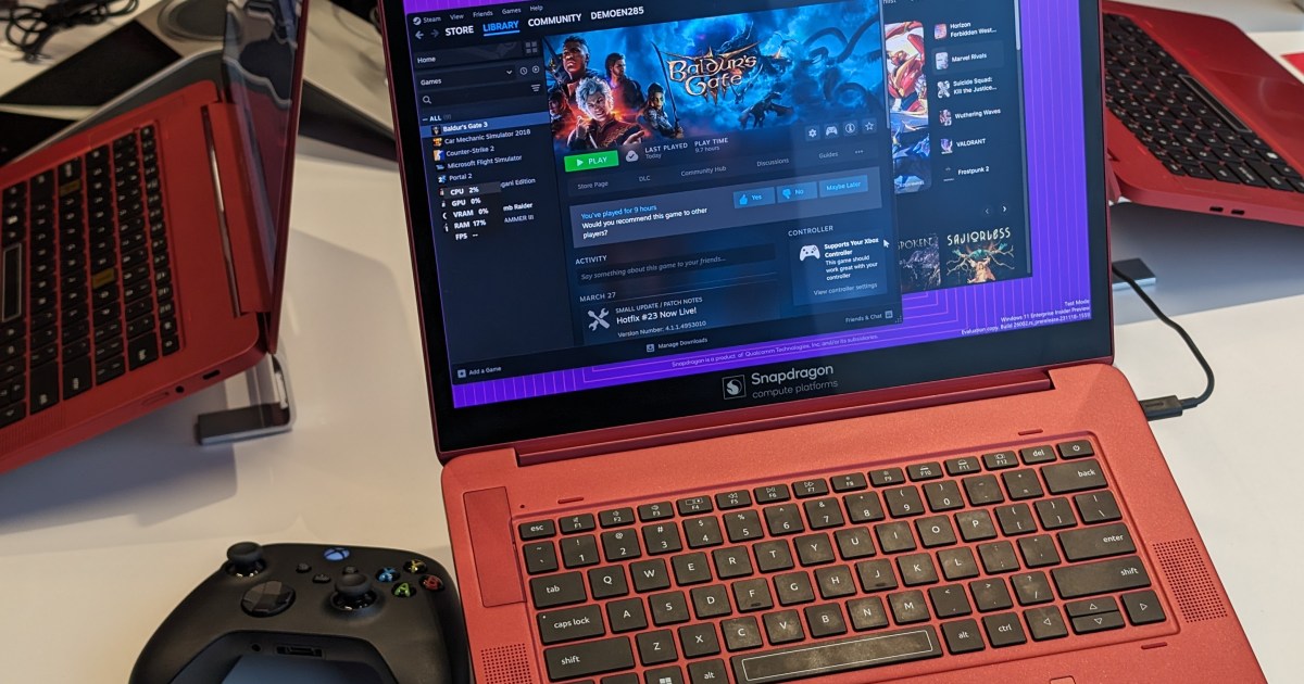 Playing PC games on a Snapdragon X Elite laptop made me a believer
