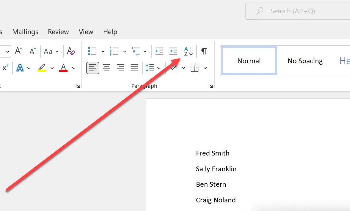 How to alphabetize lists in Microsoft Word