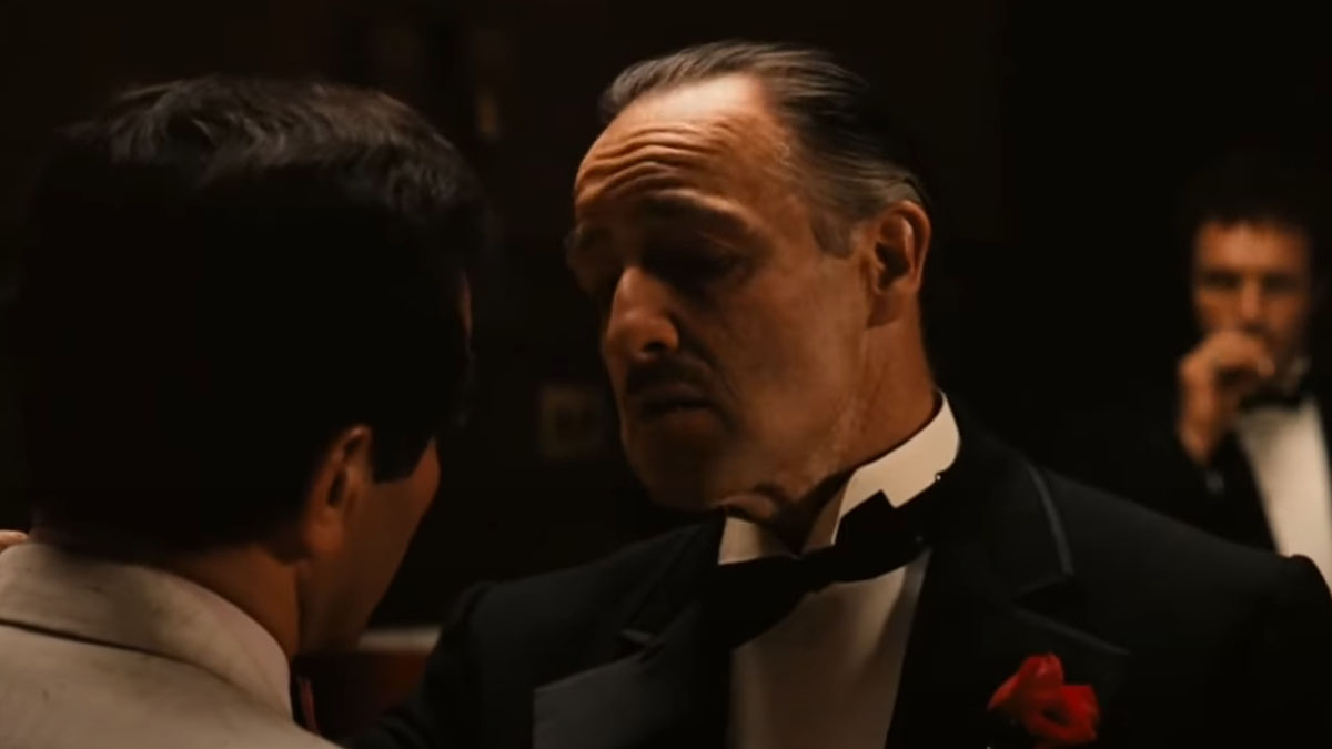 Marlon Brando in The Godfather.