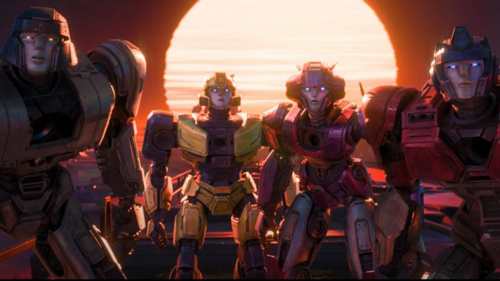 The main heroes in Transformers One.