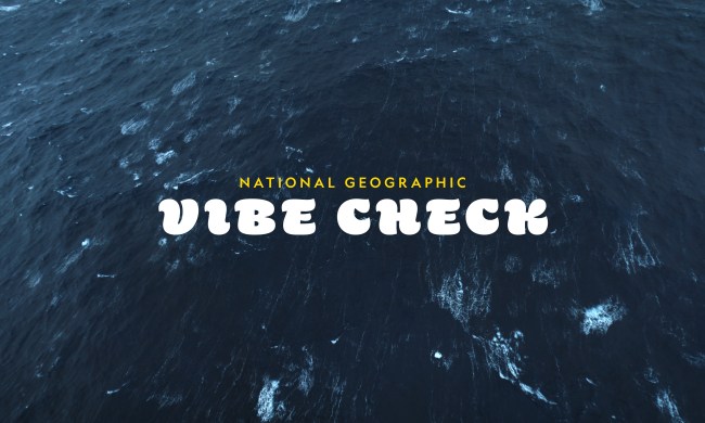 Logo for National Geographic x Vibe Check logo.