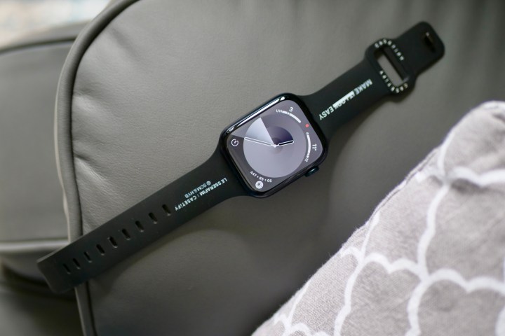 El Apple Watch Series 9, visto desde arriba.