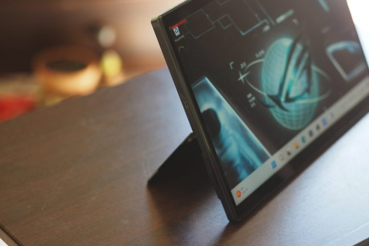 Asus ROG Flow Z13 front view showing tablet mode.