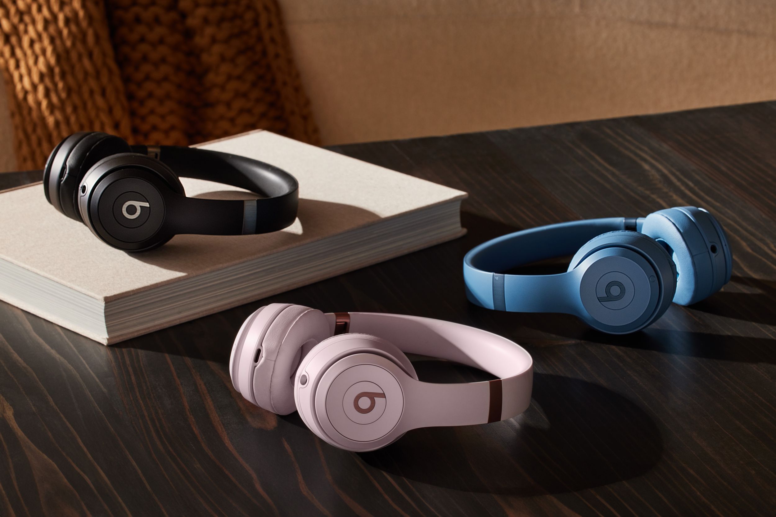 Beats Solo 4 in three colors.